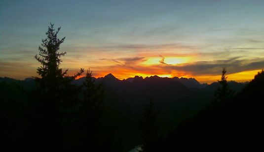 Sundowner am Rofan, einfach genießen