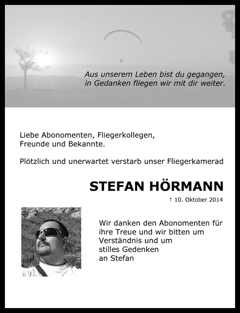 Stefan-Hoermann Todesanzeige