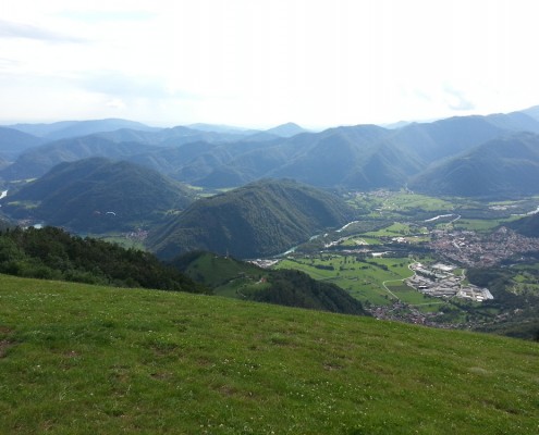 Kobala Startplatz Blick auf Tolmin